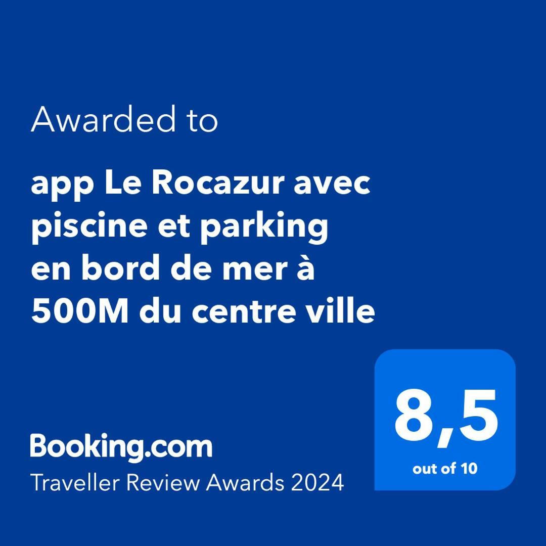 app Le Rocazur avec piscine et parking en bord de mer à 500M du centre ville Menton Exterior foto